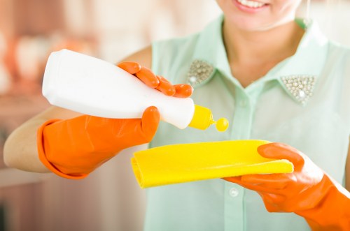 East Finchley carpet cleaning specialist preparing equipment for a property service